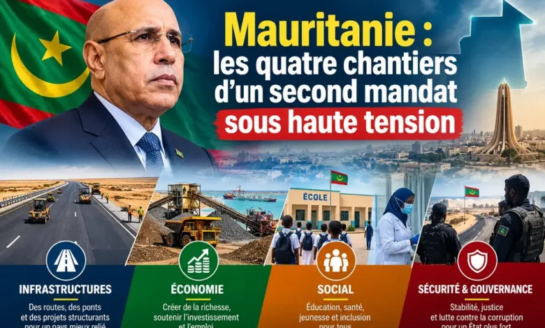 Mauritanie : les quatre chantiers d’un second mandat sous haute tension 1 Photo de Mauritanie : les quatre chantiers d’un second mandat sous haute tension