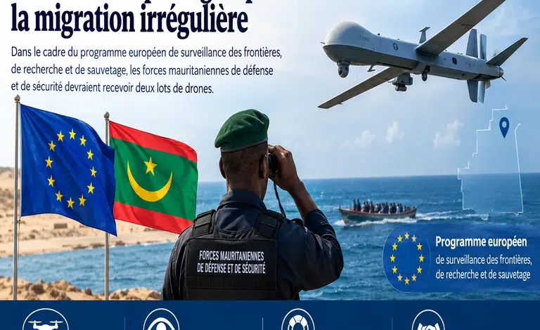 Mauritanie : l’UE va fournir des drones allemands et portugais contre la migration irrégulière 2 Photo de Mauritanie : l’UE va fournir des drones allemands et portugais contre la migration irrégulière