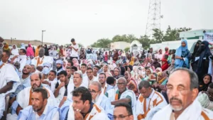 Trarza : Le parti El Insaf en tournée à Rosso et Keur Macène pour remobiliser ses militants 5 Une foule nombreuse réunie lors du meeting populaire du parti El Insaf dans le Trarza.