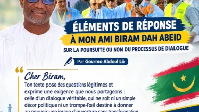 Gourmo Abdoul Lô à Biram Dah Abeid : Pourquoi il ne faut pas déserter le dialogue politique 2 Photo de Gourmo Abdoul Lô à Biram Dah Abeid : Pourquoi il ne faut pas déserter le dialogue politique