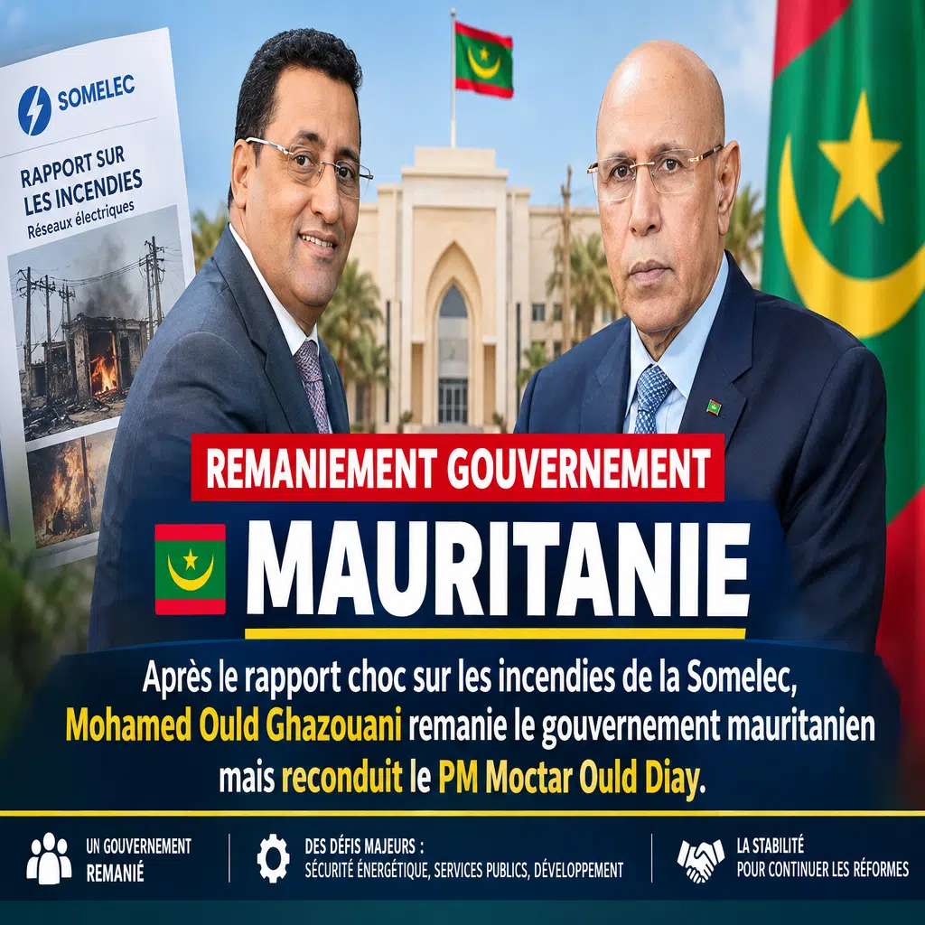 Remaniement Gouvernement Mauritanie : Ghazouani change de ministres mais garde son PM